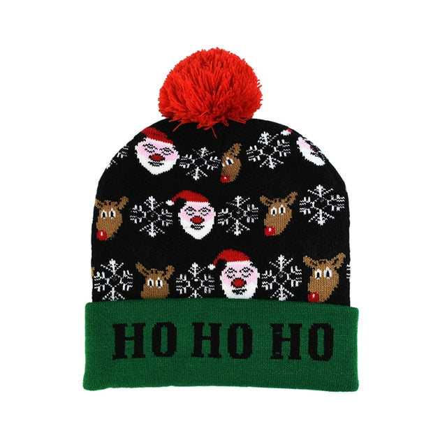 LED Christmas Knitted Beanie