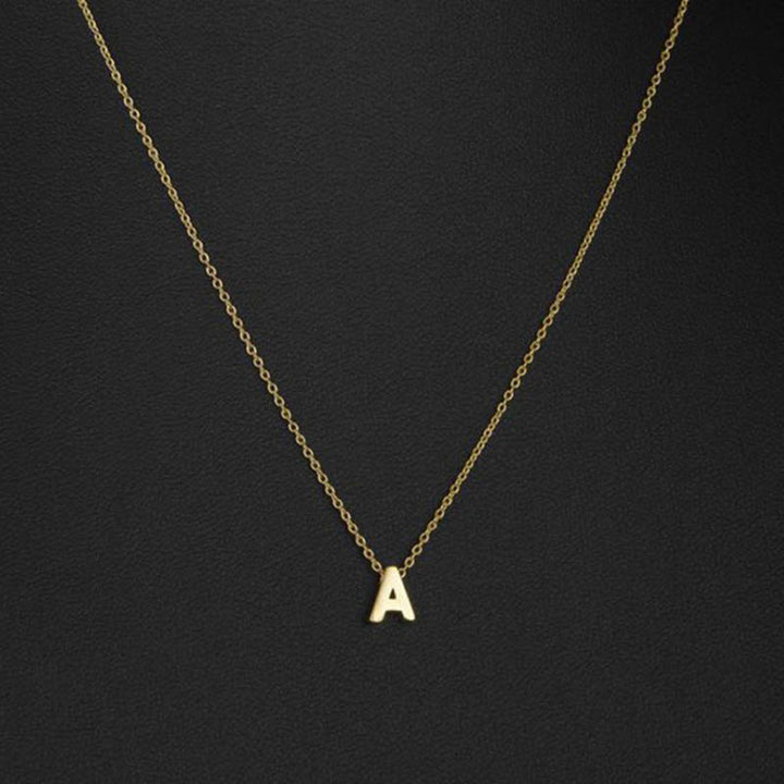 Tiny Initial Fashion Necklace Cut Letters Choker Necklace For Women