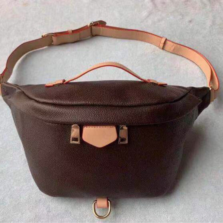 Newest Stlye Famous Bumbag Cross Body Shoulder Bag in Brown Unisex Waist Bags