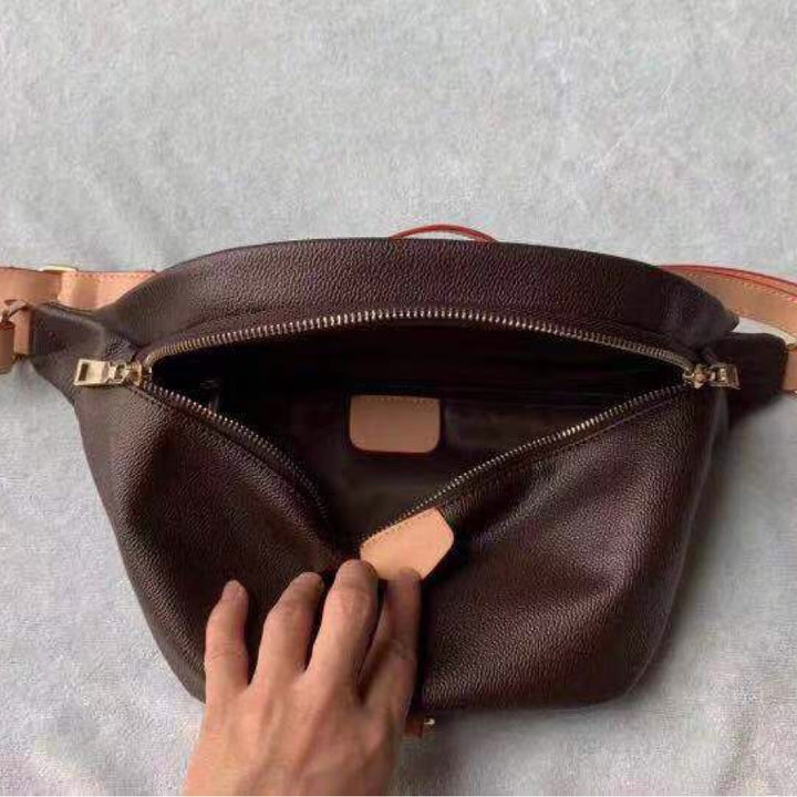 Newest Stlye Famous Bumbag Cross Body Shoulder Bag in Brown Unisex Waist Bags