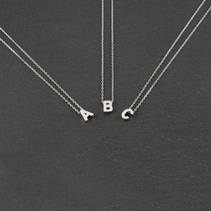 Tiny Initial Fashion Necklace Cut Letters Choker Necklace For Women