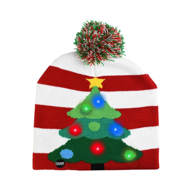 LED Christmas Knitted Beanie