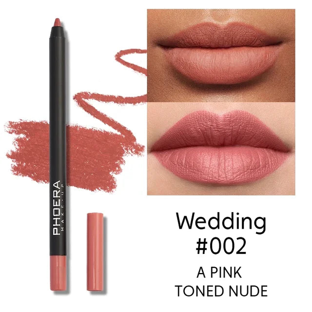 12 Colors Red Brown Lip Liner Pencil Waterproof Matte Lipsticks Natural Long lasting Women Makeup Lip Contouring Pen Cosmetic