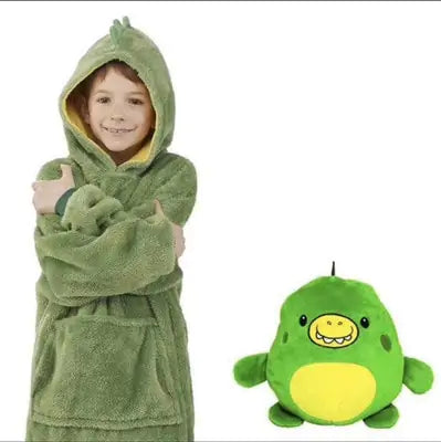 Kids Blanket Hoodie Soft Plush Pet