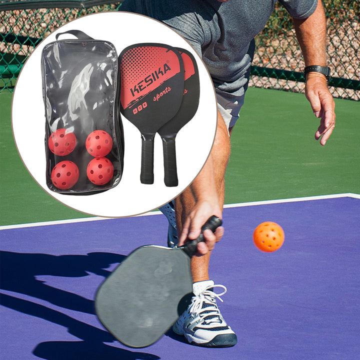 Paddle Pro Wood Set: Pickleball Perfection