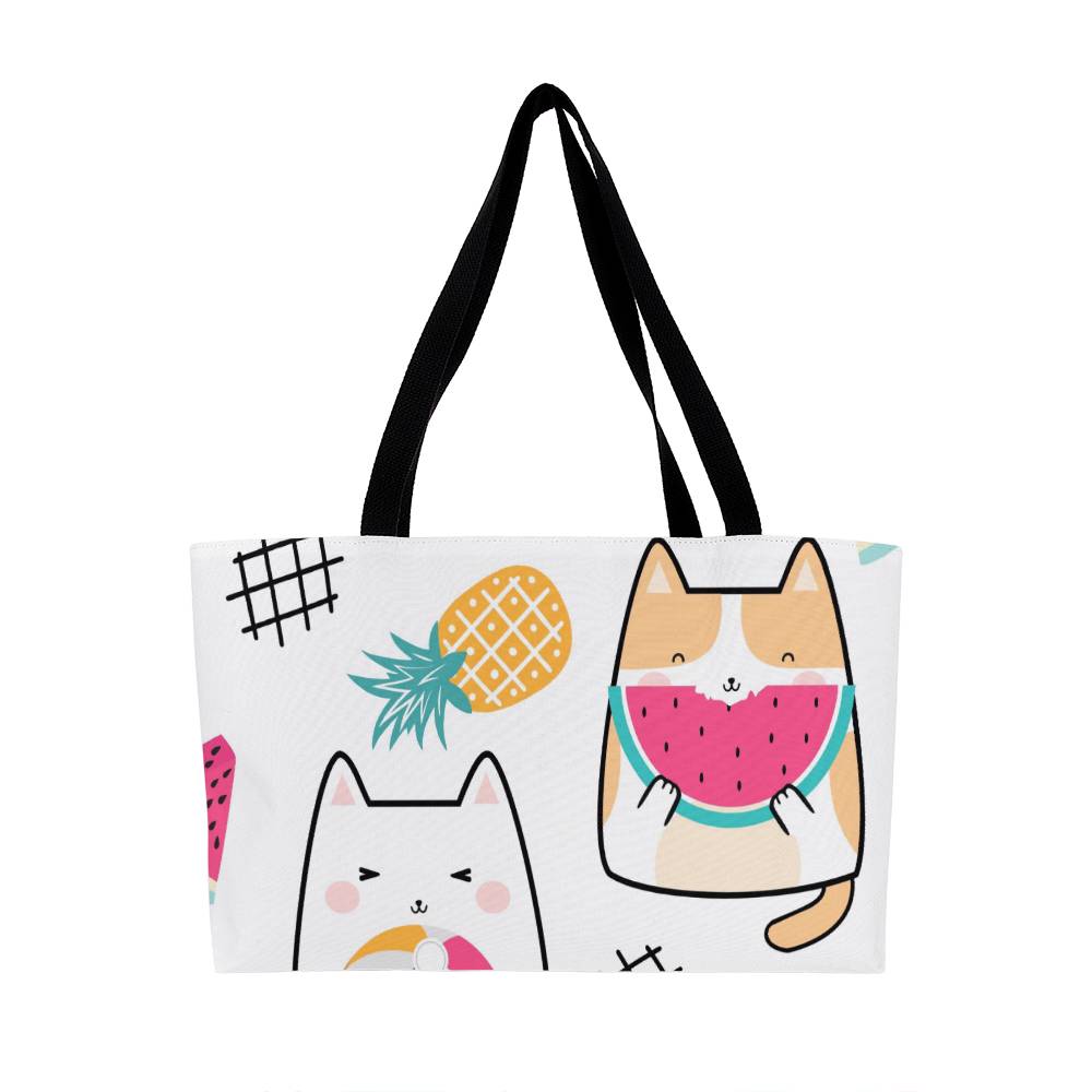 Purrfect Getaway Canvas Tote Bag