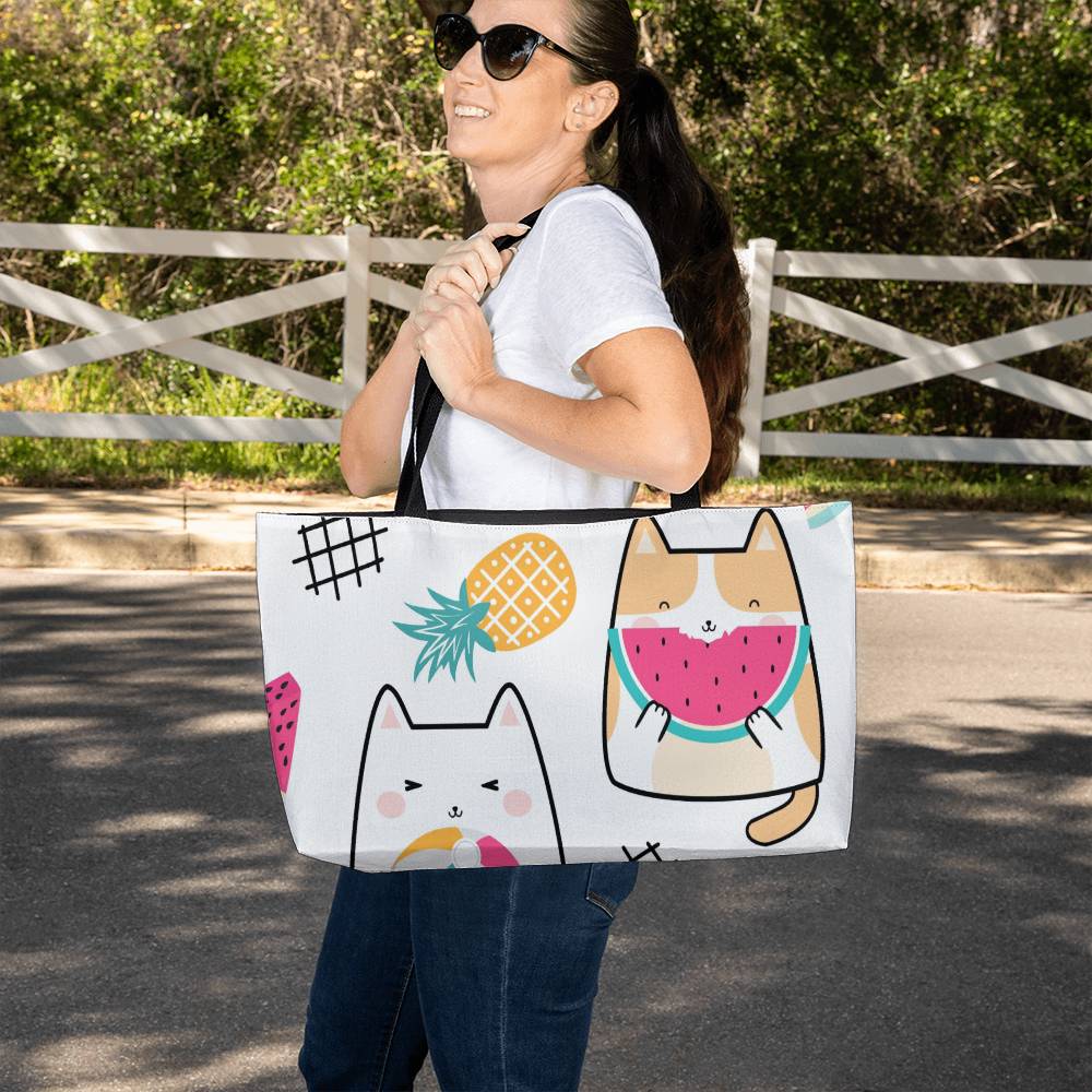 Purrfect Getaway Canvas Tote Bag