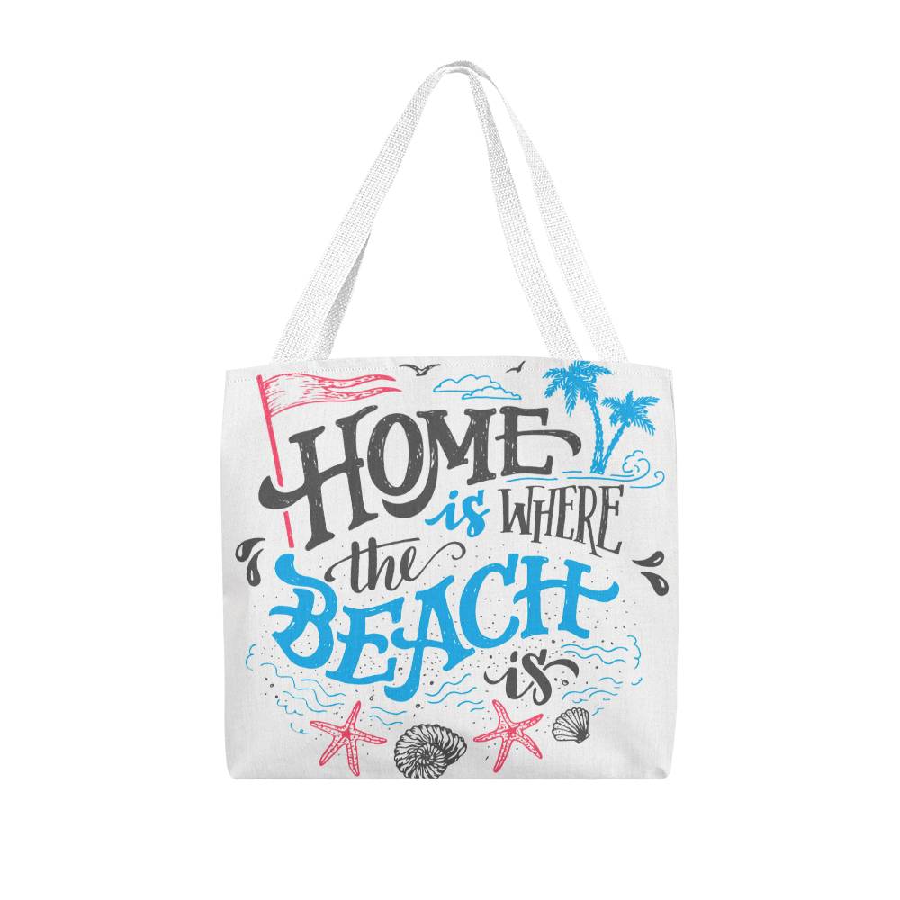 Home Is The Beach Tote Bag