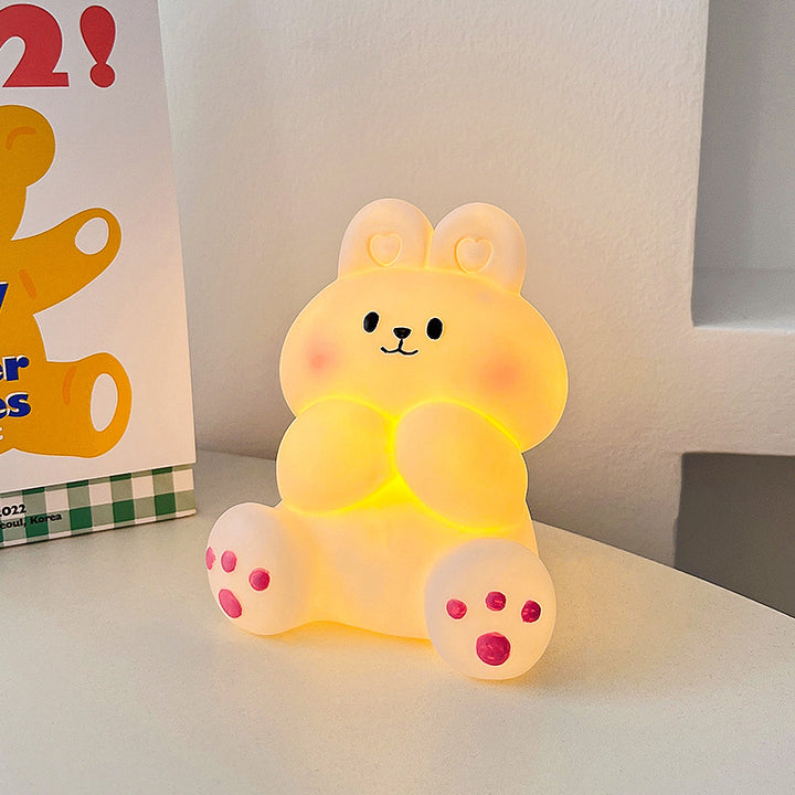 Cartoon Shape Soft Silicone Bedside Night Light