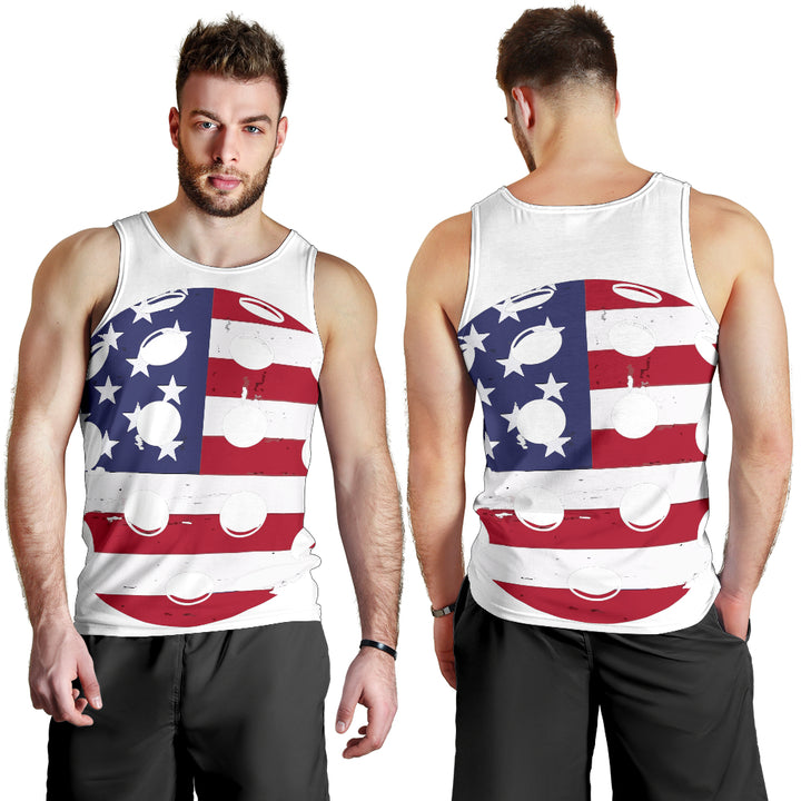 Men's Patriotic Pickleball Tank