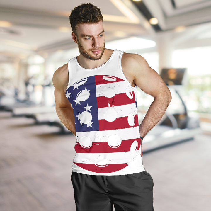 Men's Patriotic Pickleball Tank