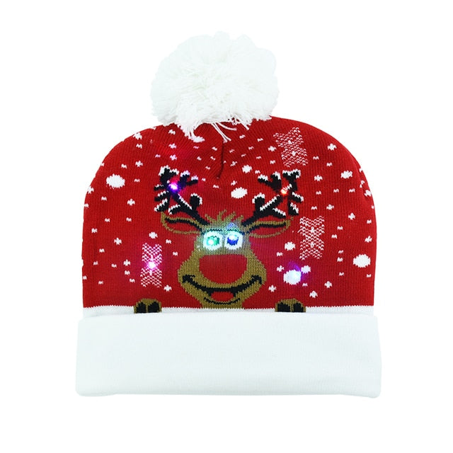 LED Christmas Knitted Beanie