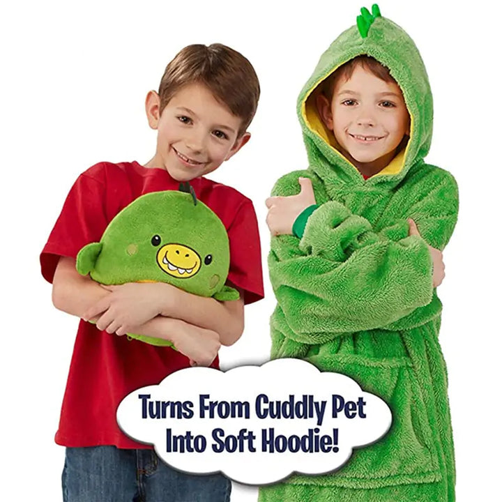 Kids Blanket Hoodie Soft Plush Pet