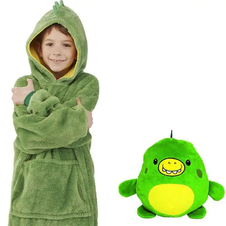 Kids Blanket Hoodie Soft Plush Pet